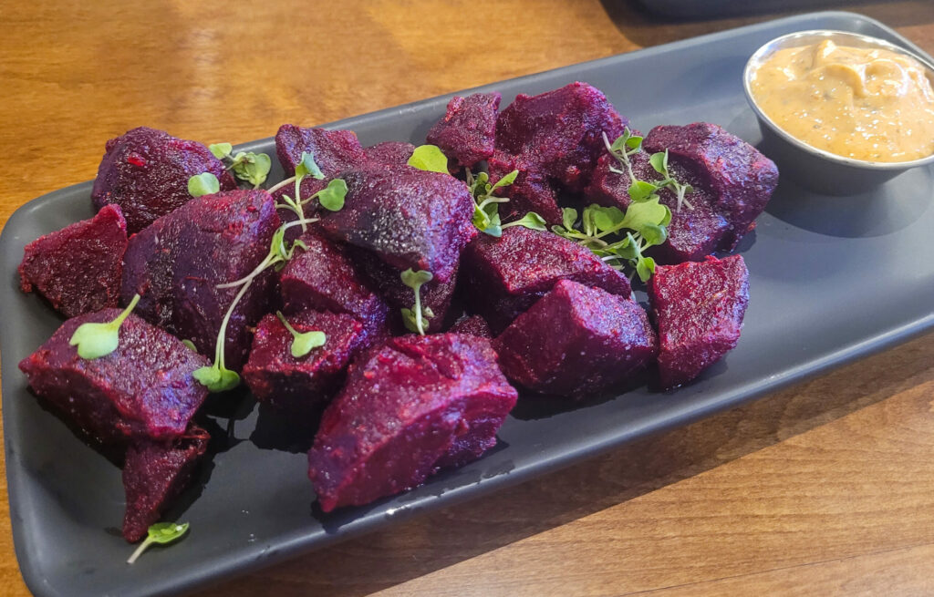 Beet fries at 19Ten restaurant in Santa Rosa. (Heather Irwin/The Press Democrat)