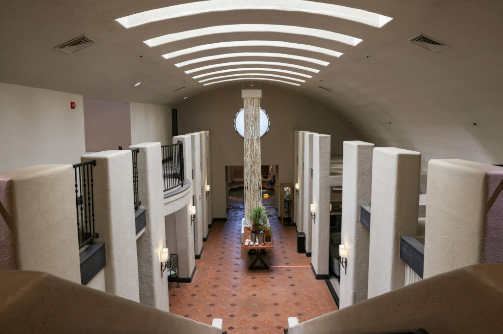 The spa and bathhouse area of the Fairmont Sonoma Mission Inn & Spa in Sonoma on Monday, June 26, 2023. (Christopher Chung/The Press Democrat)