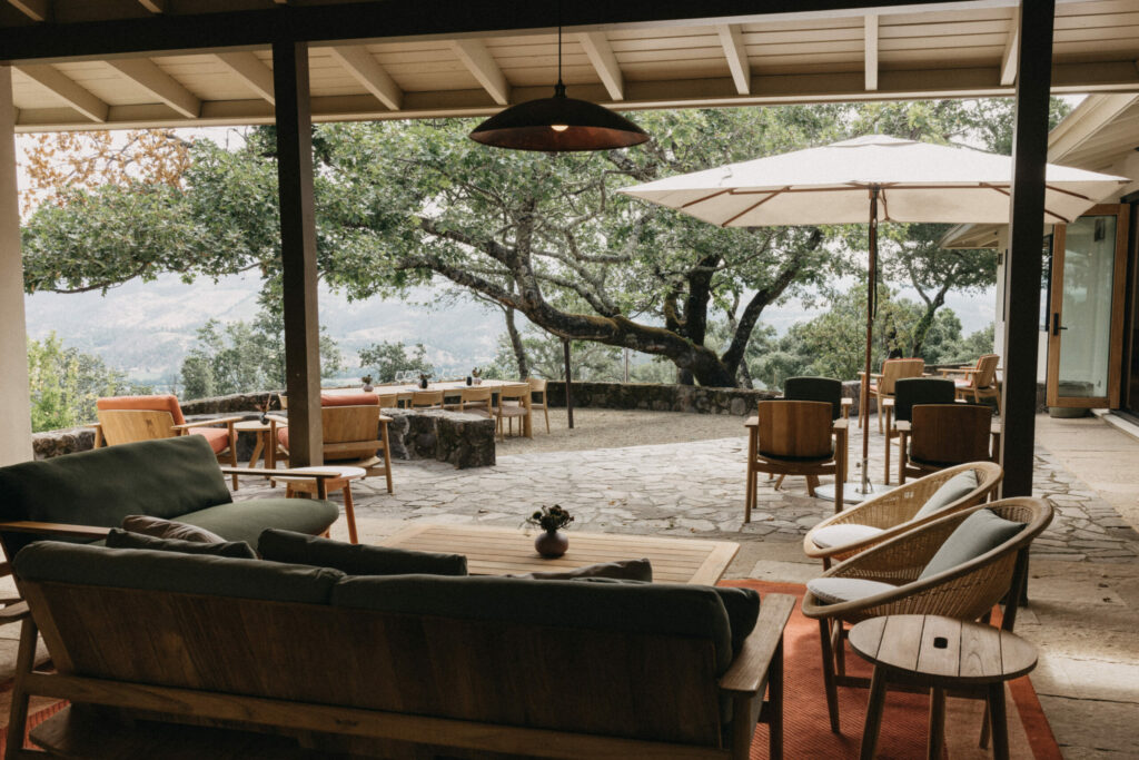 Mountaintop views and a stylishly revamped tasting room await at Stony Hill in St. Helena. (Courtesy of Stony Hill)