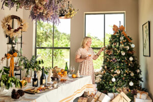 A festive scene at Abbot's Passage in Glen Ellen during the holidays. (Melati Citrawireja / Courtesy Abbot's Passage)