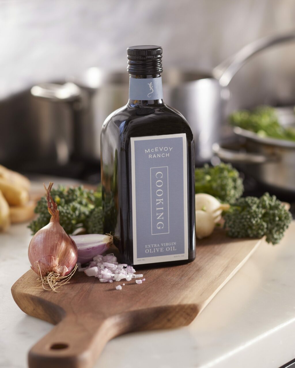 Cooking olive oil from McEvoy Ranch in Petaluma. (Courtesy of McEvoy Ranch)