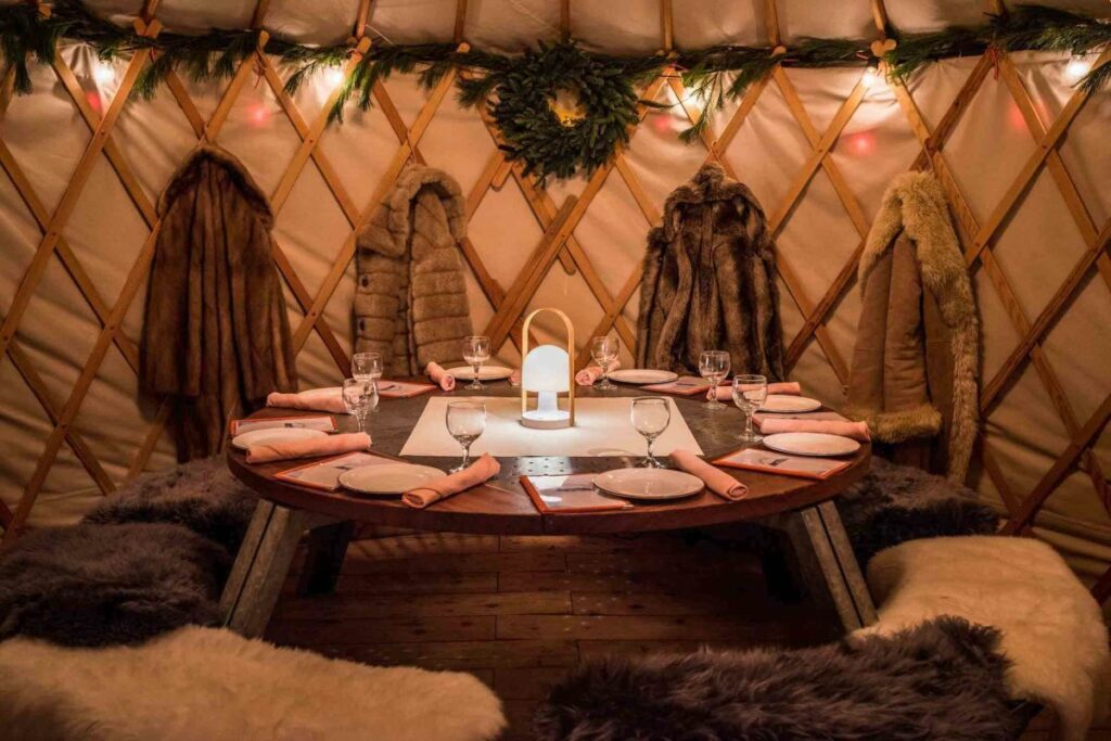Holiday Alpine Yurt at Timber Cover Resort in Jenner