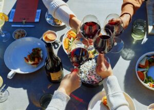 Wine and snacks at Abbott's Passage in Glen Ellen. (Courtesy Abbott's Passage)