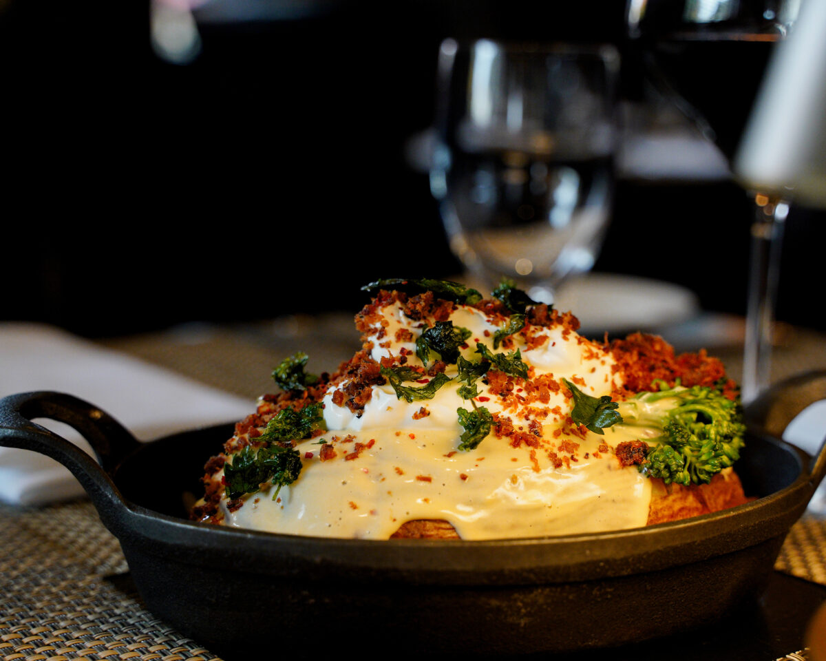 Loaded baked potato at Stark's Steak and Seafood in Santa Rosa. (Stark's Steak and Seafood)