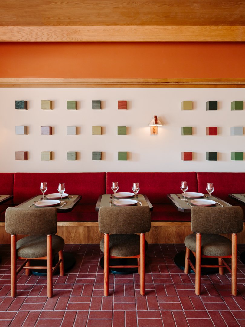 Indoor dining area at Mable's restaurant in the Lodge at Marconi in Marshall. (Courtesy Oliver Hospitality)