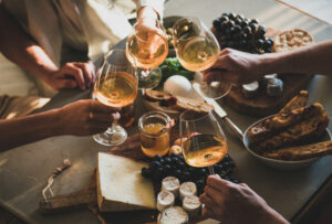 Orange wines are often more complex than whites, boosting their versatility with food, yet they are less likely than many red wines to overwhelm delicate dishes. (Shutterstock)