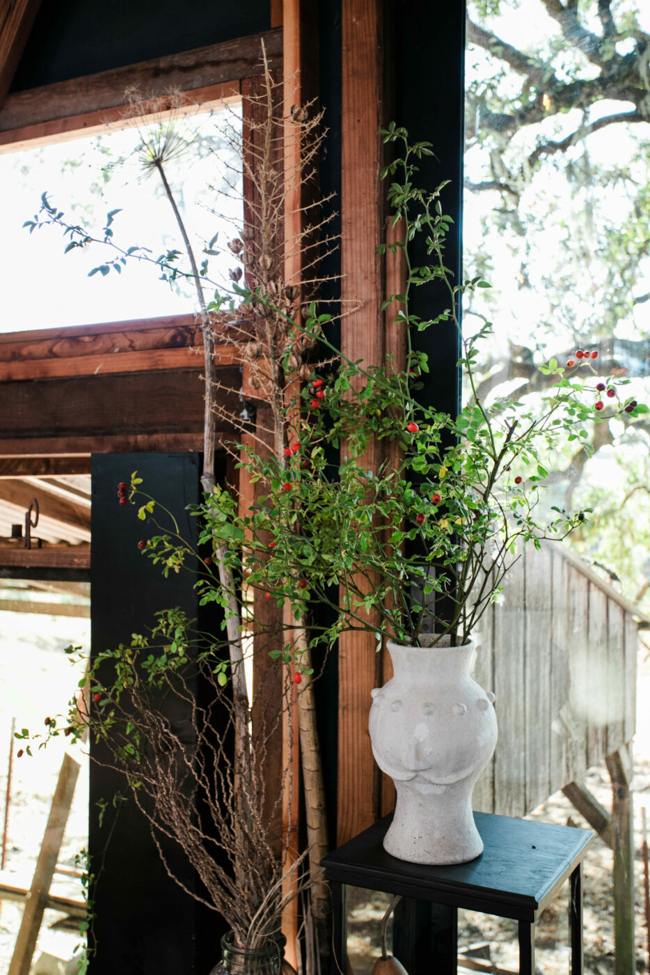 Artists Brook Bannister and Morgania Moore see their home as a canvas that evolves over time. (Eileen Roche / Sonoma Magazine)