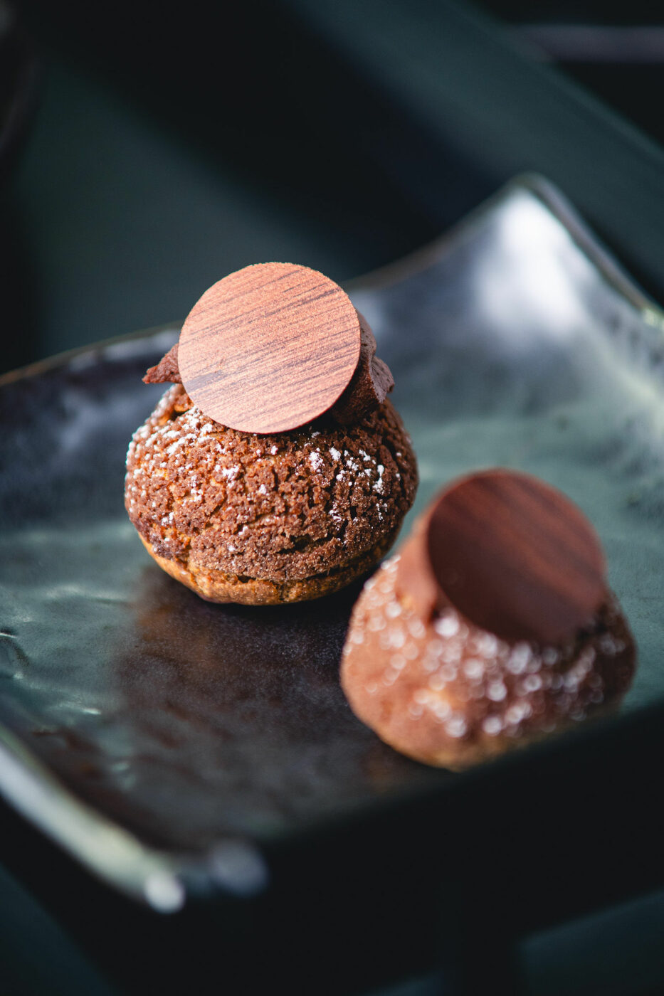A chocolate dessert at Cyrus restaurant in Geyserville. (J Evan)