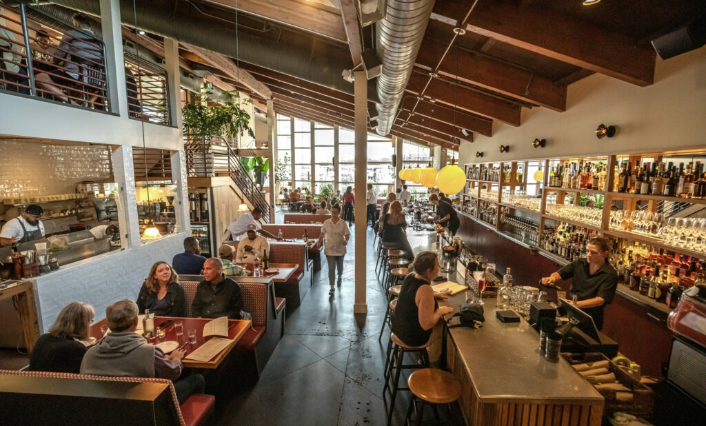 Main dinning room and bar at Townes Restaurant on Third Street in downtown Santa Rosa, May 23, 2024. (Chad Surmick / The Press Democrat)
