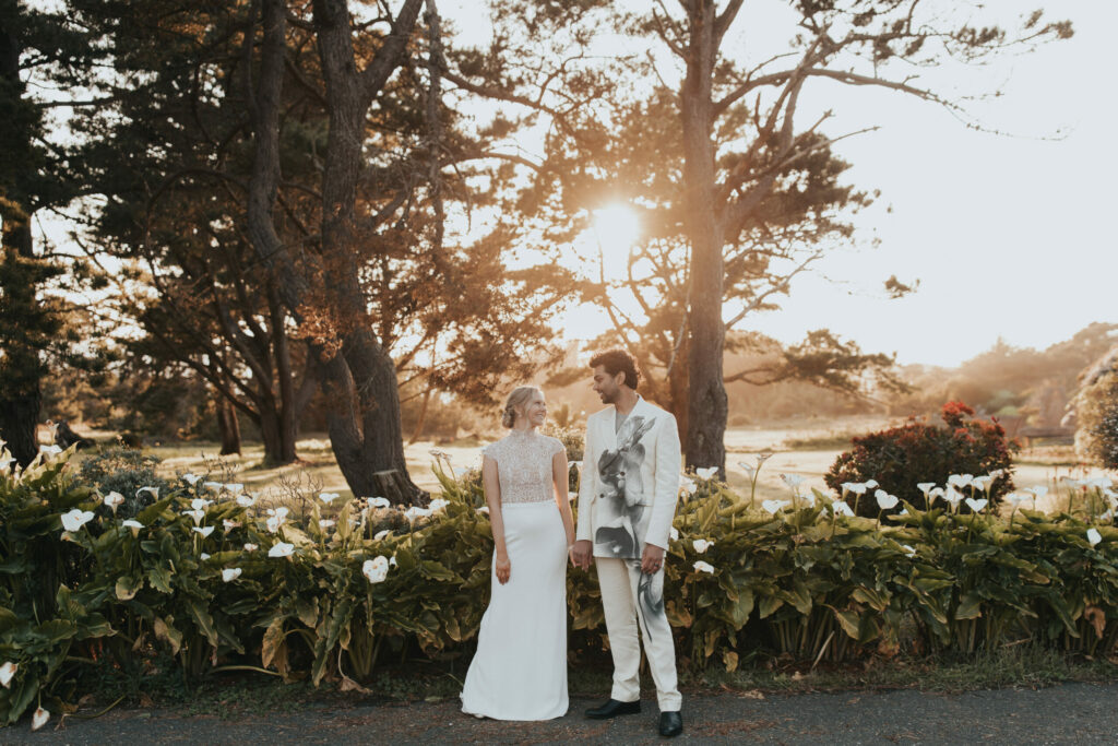 After the storm, Megan and Ahmed Modan were rewarded with beautiful light for portraits. (Amy DeBonis)