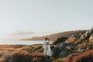 After the storm, Megan and Ahmed Modan were rewarded with beautiful light for portraits. (Amy DeBonis)