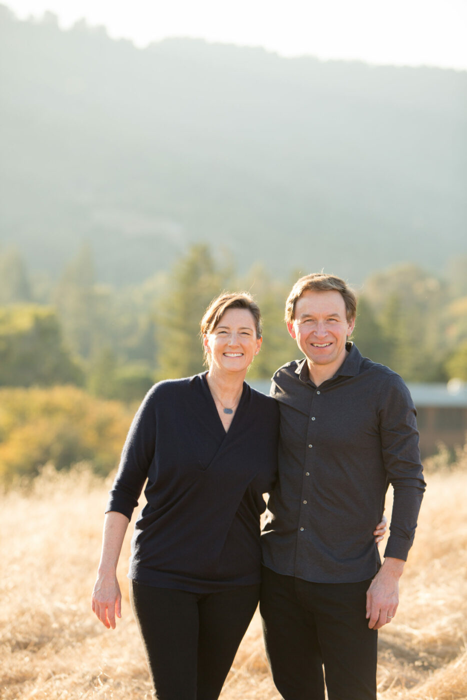 Katie and Scott Mitic, founders of Kally, a verjus-based nonalcoholic beverage. (Courtesy Kally)