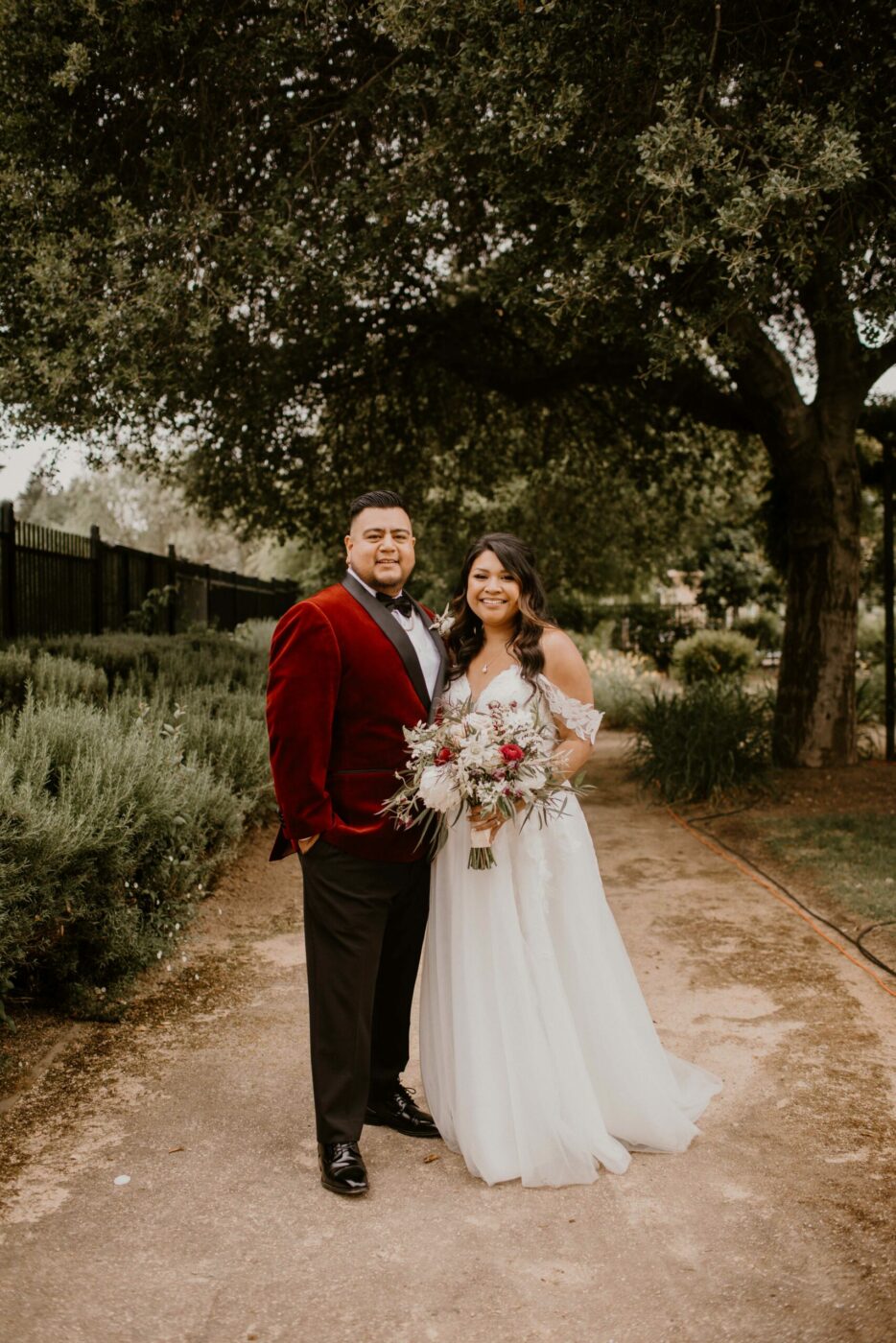 Josue and Angelina Lagunas at their wedding in Santa Rosa