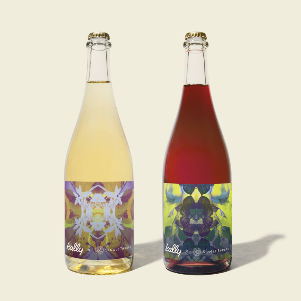 Kally x SingleThread, a nonalcoholic verjus-based beverage. (Courtesy Kally)