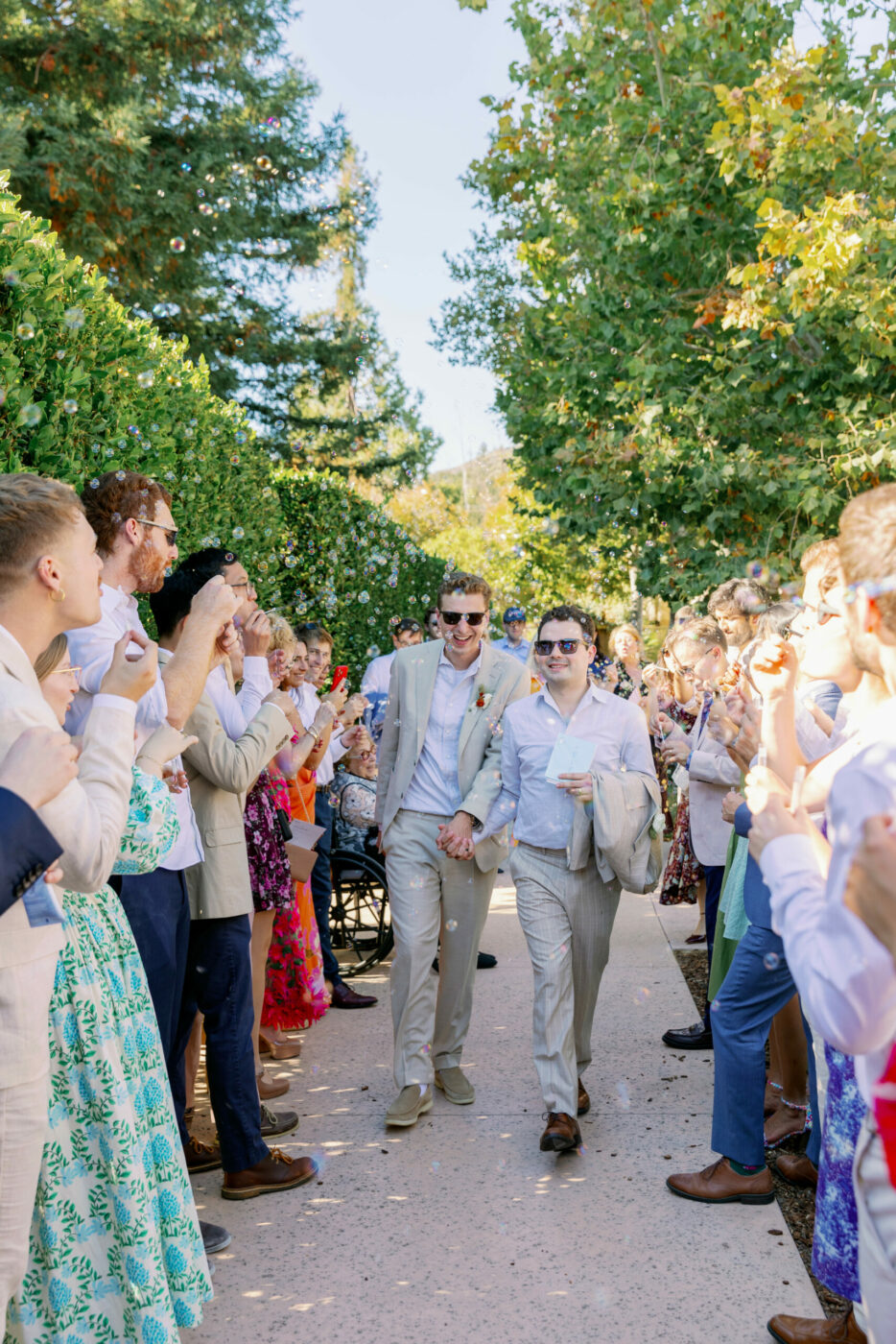 Jason Teplitz and Dylan Hunn at their wedding ceremony in Kenwood. (Kathryn White)