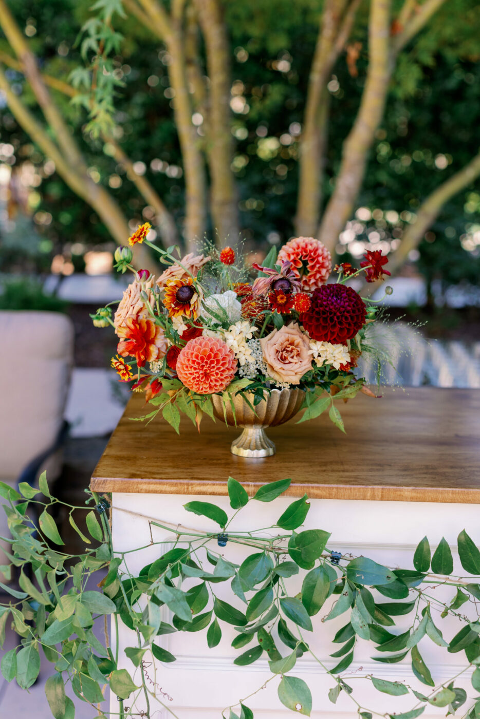 A flower display by Mariana’s Floral Design. (Kathryn White)