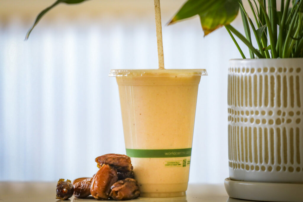 BlendCraft in downtown Petaluma serves date shakes which are famous in Palm Springs but rarely found outside of southern California. Photographed on Wednesday, November 13, 2024. (Crissy Pascual/Petaluma Argus-Courier)