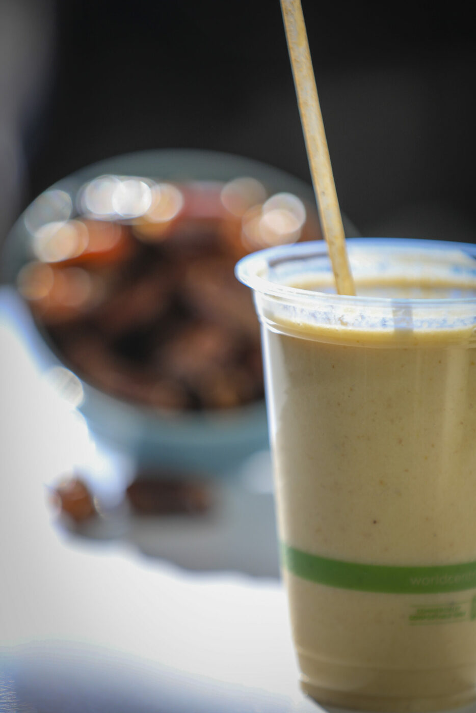 The date shake, popular in southern California, can be enjoyed at BlendCraft in downtown Petaluma. Photographed on Wednesday, December 4, 2024. (Crissy Pascual/Petaluma Argus-Courier)