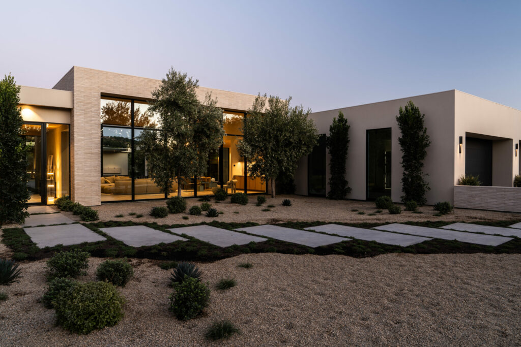 Large pavers and landscaping. (Mike Battey)