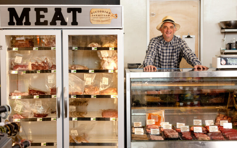 Adam Parks of Victorian Farmstead Meat Company in Sebastopol. (John Burgess)
