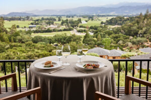 Dining al fresco at The Restaurant at Auberge de Soleil in Rutherford. (The Ingalls)