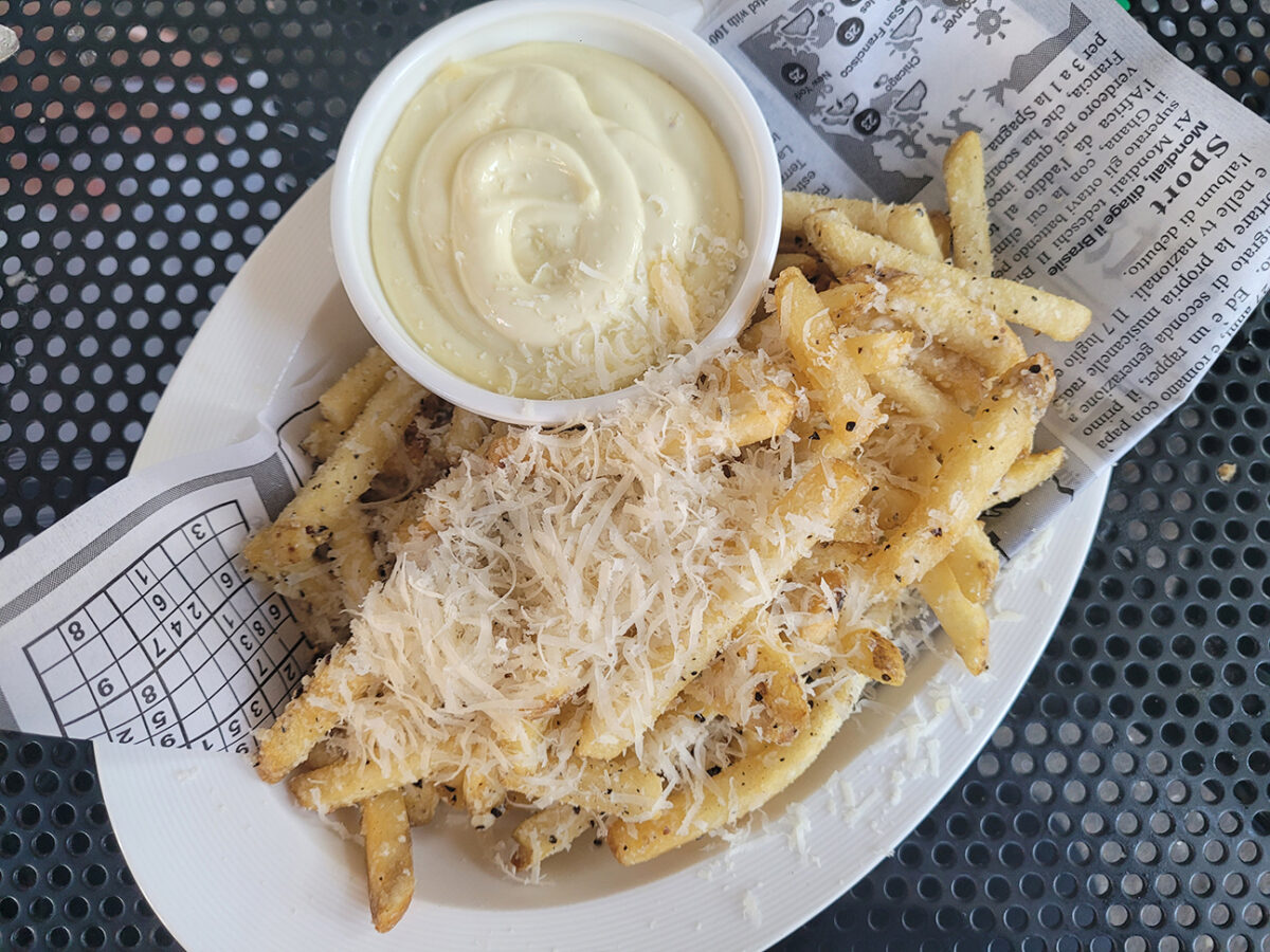 Cacio e pepe fries at Grata Restaurant in Windsor. (Heather Irwin)