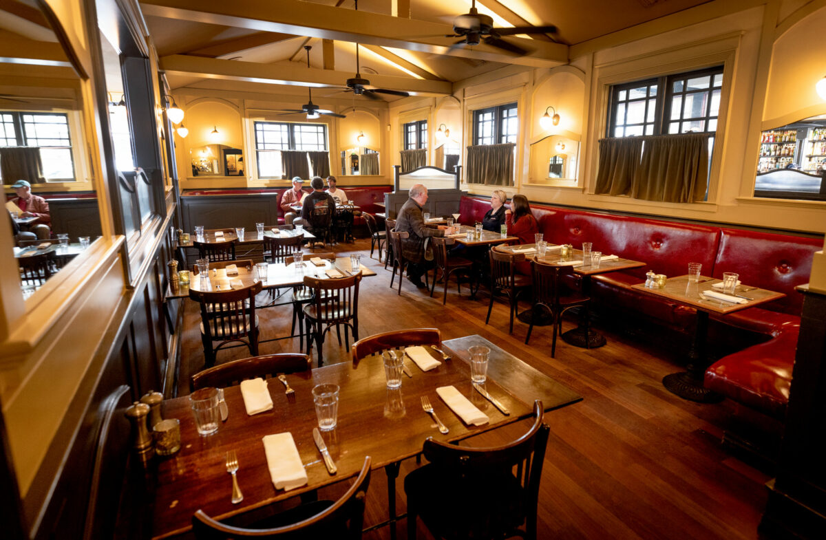 The main dining room at Underwood Bar and Bistro Friday, March 21, 2025, in Graton. (John Burgess / The Press Democrat)