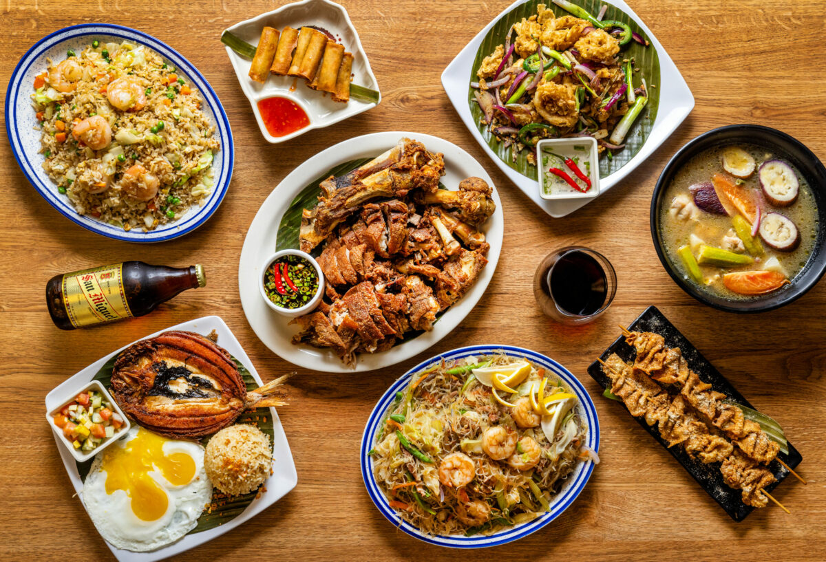 A selection of menu items form Tambayan Filipino Eatery Thursday, October 12, 2023 tucked back in the Larkfield shopping center. (John Burgess/The Press Democrat)