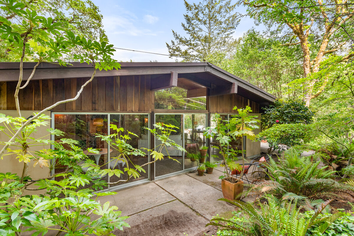 This two-bedroom, three-bathroom home on 2.6 secluded acres in Sebastopol is currently listed for $1,599,00. (Brian McCloud)