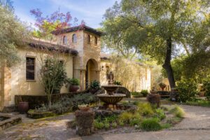 This five-bedroom and six-bathroom dwelling and guesthouse on six acres in Sonoma is currently listed for $8,800,000. (Peter Lyons)