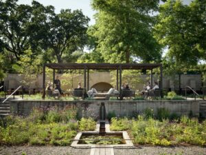 At House of Flowers’ 15.5-acre estate, guests can taste winemaker Chantal Forthun’s highly expressive wines in the architecturally impressive hospitality house or in the lush gardens beneath the redwoods. (Flowers Vineyards & Winery)