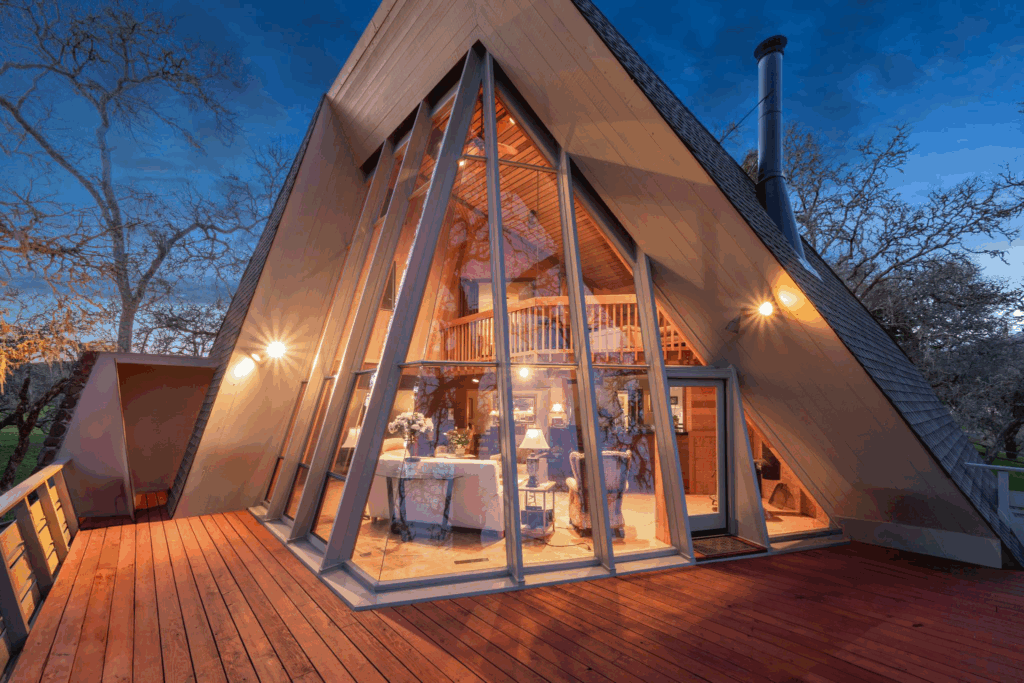 This modern three-bedroom, one-bathroom home on 3.36 acres in Santa Rosa is currently listed for $1,999,000. (Open Homes Photography)
