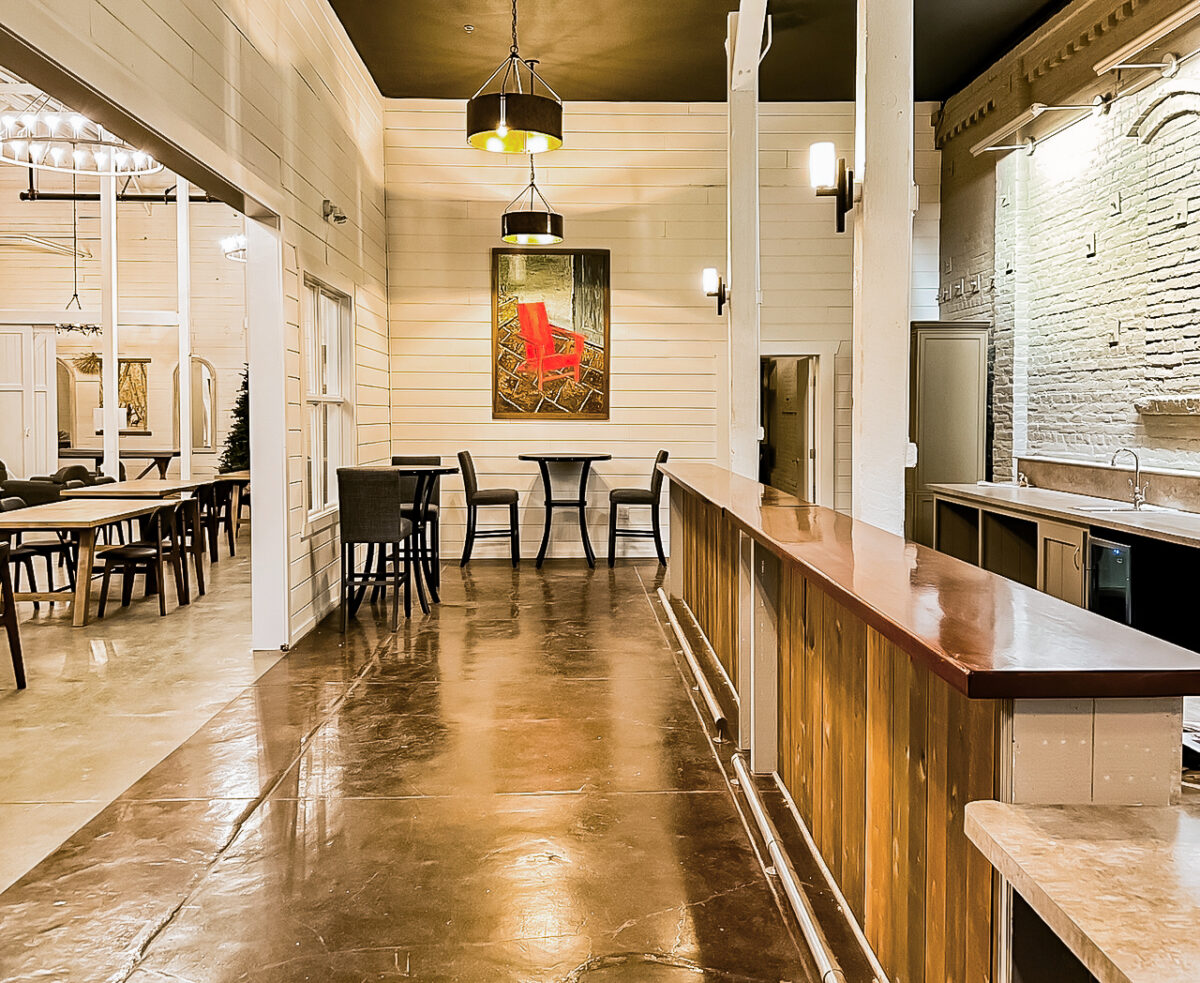 A long-neglected warehouse in downtown Healdsburg has been transformed into a modern new tasting room for Truett Hurst and VML, designed to entertain a new generation of wine lovers