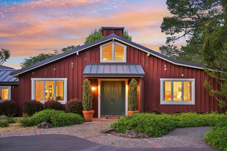 This Glen Ellen-based home known as the “Williams Sonoma house”—which was owned by W. Howard Lester, the late president and CEO of the kitchenware brand—is currently listed for $9,250,000. (Zillow Media Experts / Sotheby’s International Realty)