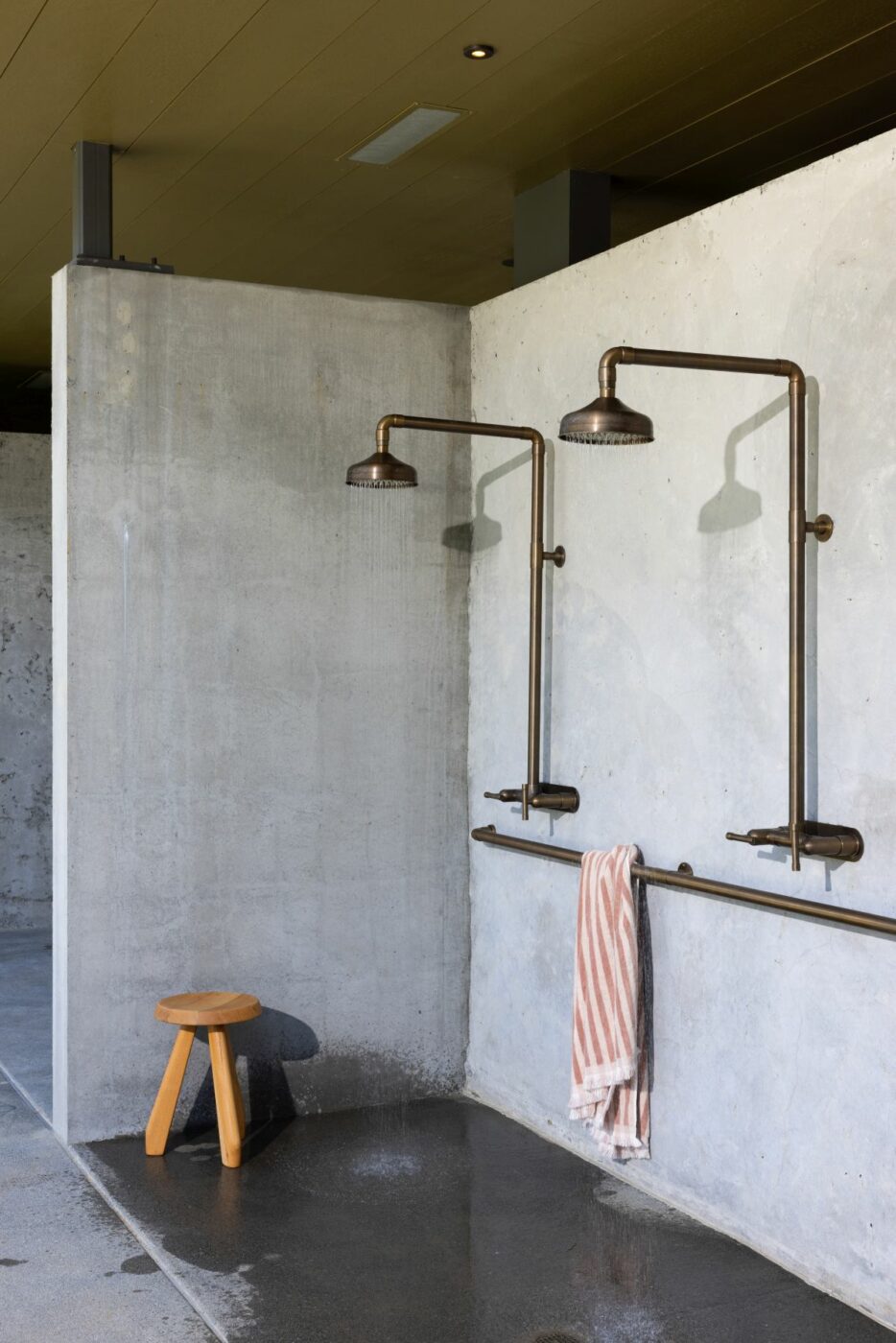 The bathhouse at The River Electric in Guerneville. (Bess Friday)