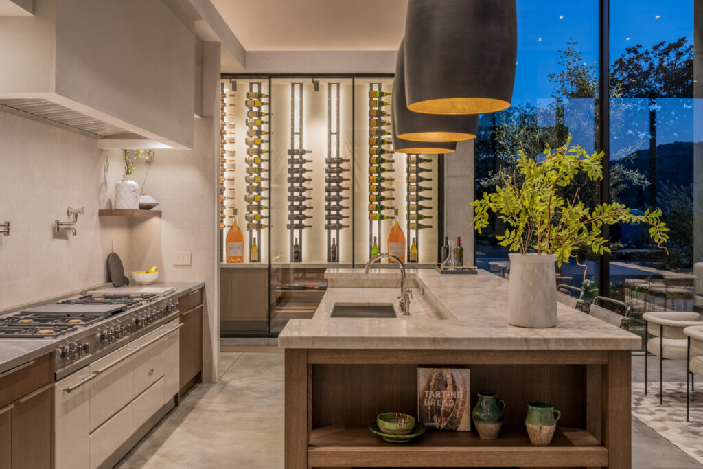 Kitchen and wine cellar. (CS Photography / Sotheby’s International Realty)