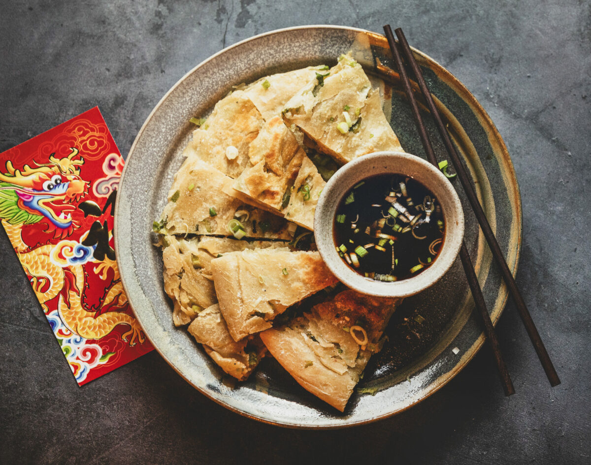 Spring onion pancakes from dim sum specialist Michelle Wood, the new owner of Jimtown Store, at her home in Santa Rosa, Friday, Jan. 24, 2025. (John Burgess / The Press Democrat)