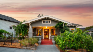 This two-bedroom, one-and-a-half bathroom craftsman home in the historic Oakhill-Brewster neighborhood in Petaluma is currently listed for $1,150,000.(Julian Rundle)