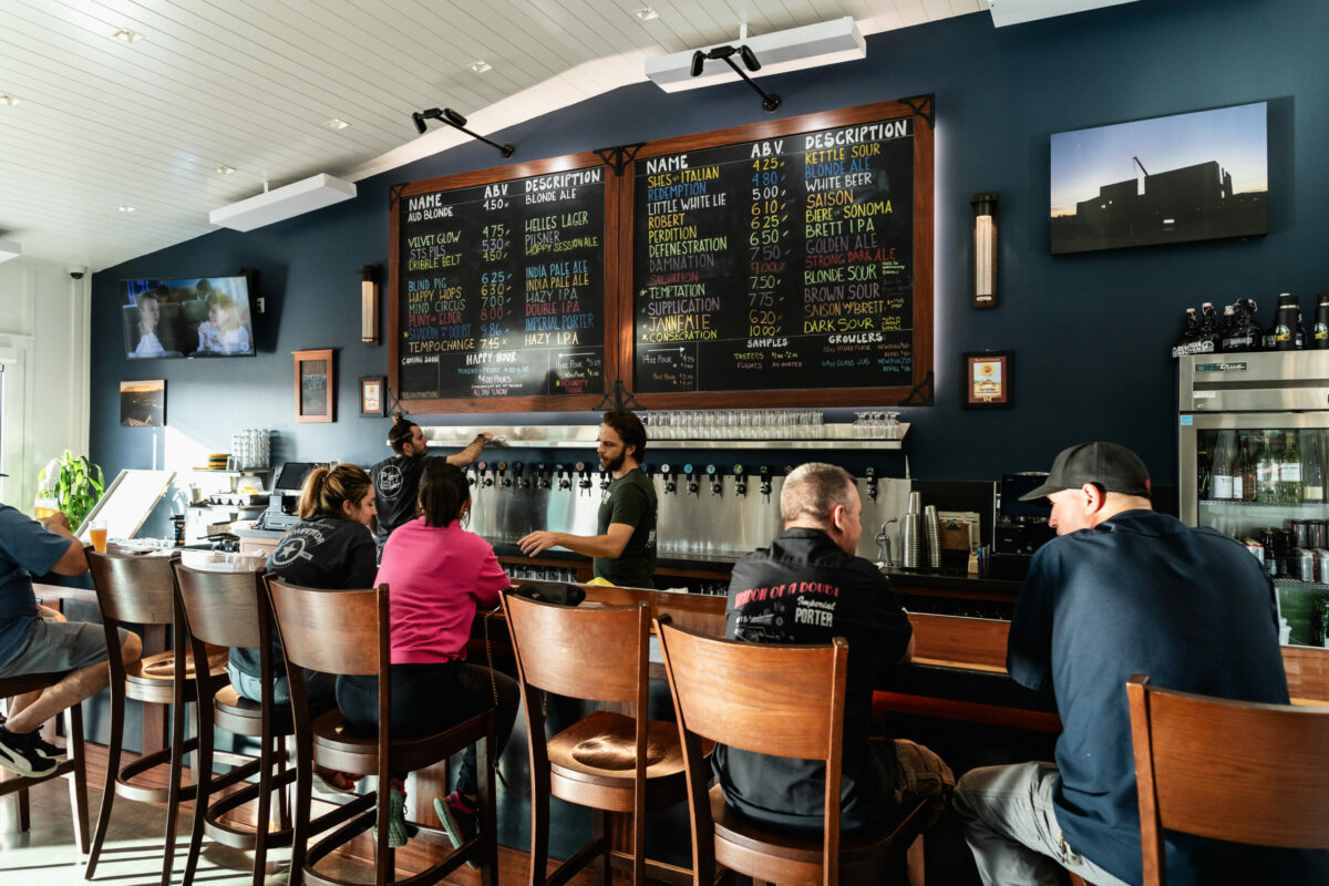Russian River Brewing Company taproom in Windsor. (Wildly Simple / Sonoma County Tourism)