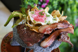 The Molcajete at Ah Huevo! in Santa Rosa Plaza on Monday, July 14, 2025. (Christopher Chung/The Press Democrat)