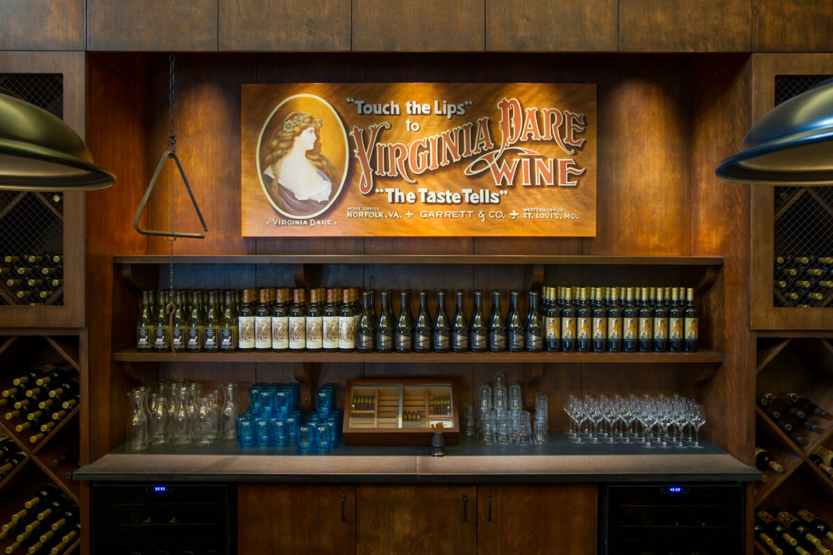 Inside the Virginia Dare Winery tasting room in Geyserville. (Sonoma County Tourism)