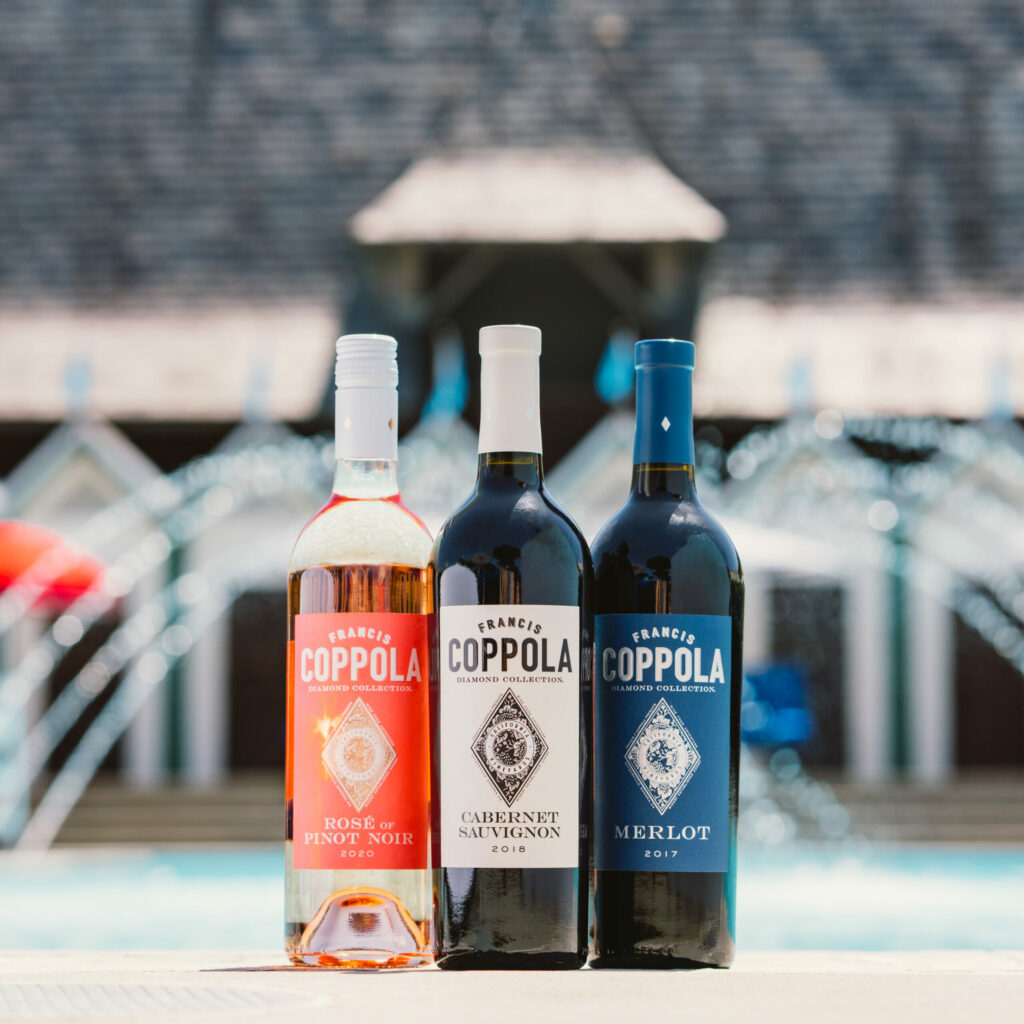 Wines at Francis Ford Coppola Winery in Geyserville. (Blake Bronstad / Francis Ford Coppola Winery)