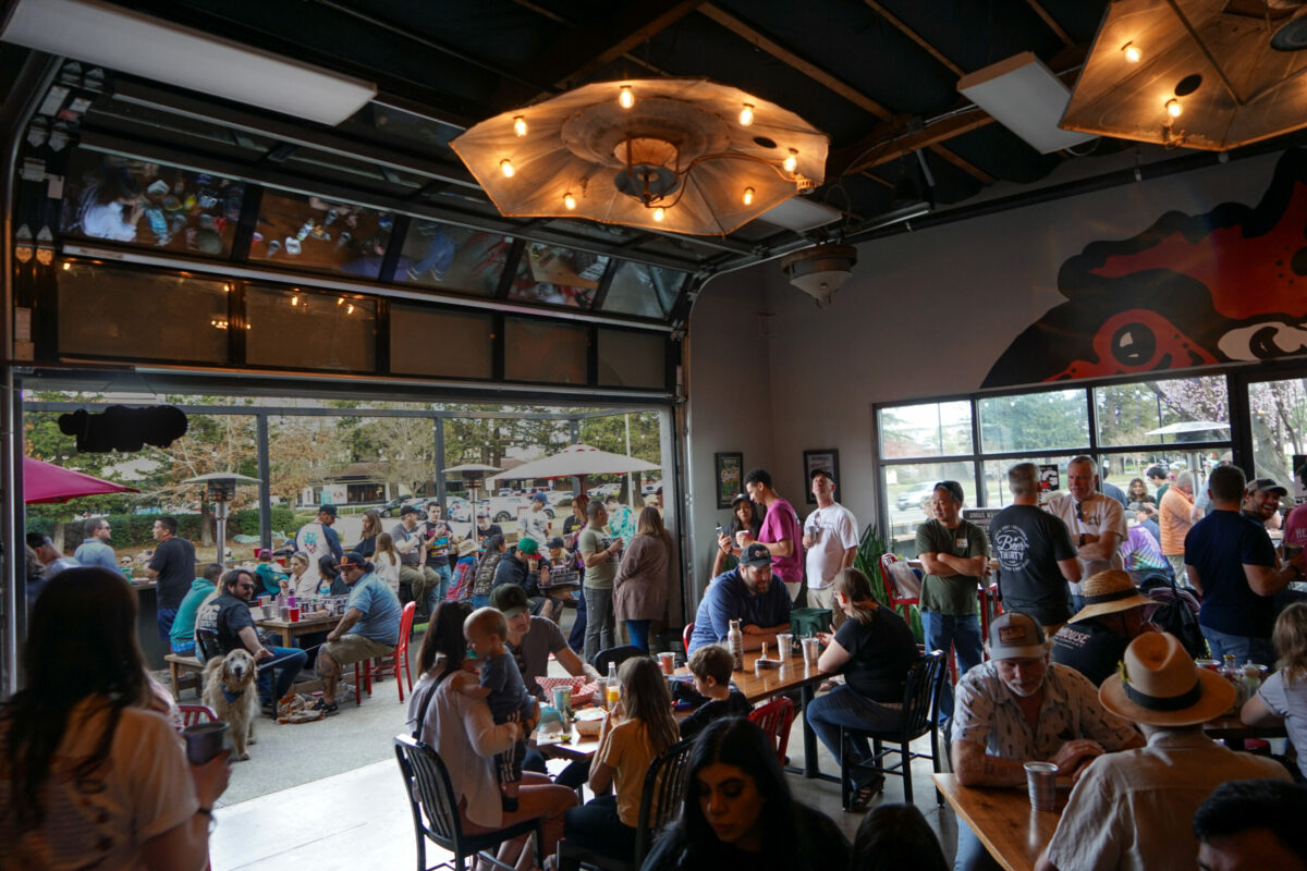 At HenHouse Brewing's Palace of Barrels taproom in Petaluma. (Sonoma County Tourism)