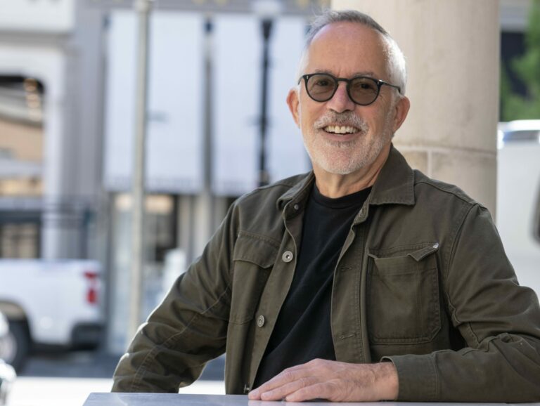 True West Film Center's artistic director John Cooper in downtown Healdsburg, May 22, 2025. (Chad Surmick / The Press Democrat)
