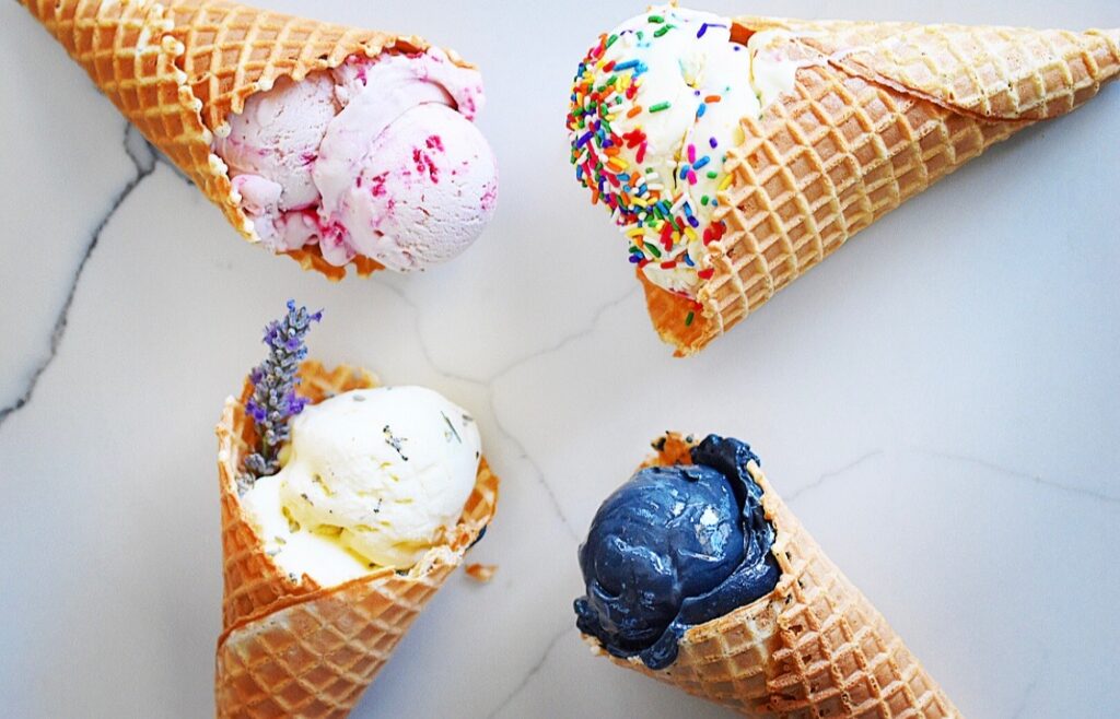 Ice cream from Two Dog Night Creamery in Sebastopol. (Sonoma County Tourism)