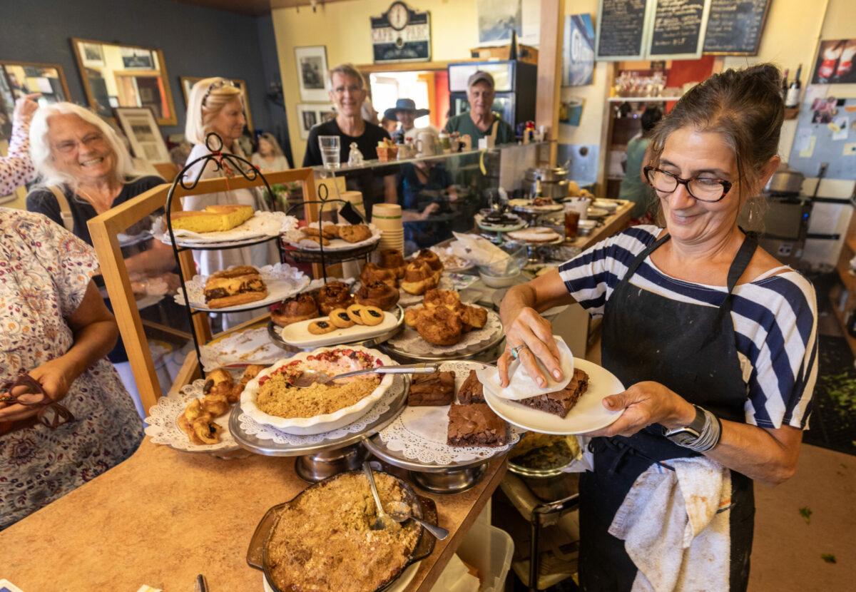 Owner/chef Stephanie Rastetter starts her day at 1:30 a.m. creating fresh pastries and French cooking out of a tiny kitchen at Water Street Bistro Thursday, August 29, 2025 in Petaluma. (John Burgess / The Press Democrat)