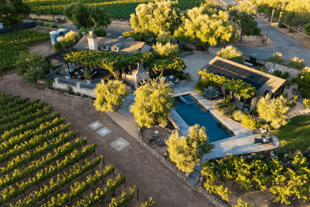 This estate and vineyard on 2.5 acres along the iconic Silverado Trail in Napa is currently listed for $4,650,000. (Steve Magner / Sotheyby’s International Realty)