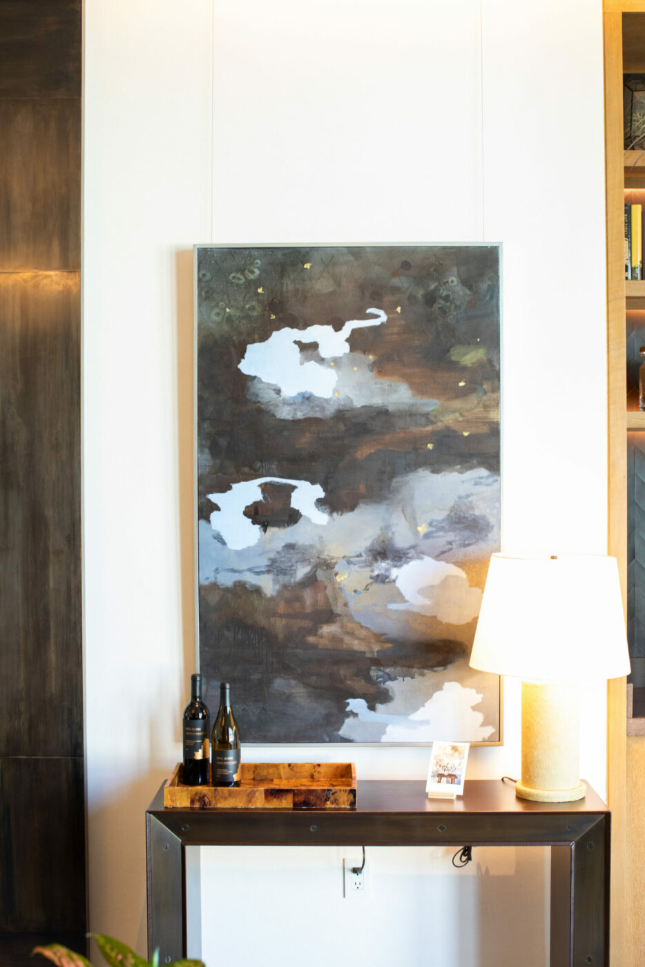 Cristina Hobbs's pottery and paintings are on display throughout the Paul Hobbs Winery hospitality center and offices. The couple worked closely with the late architect Howard Backen on the design. (Eileen Roche / for Sonoma Magazine)