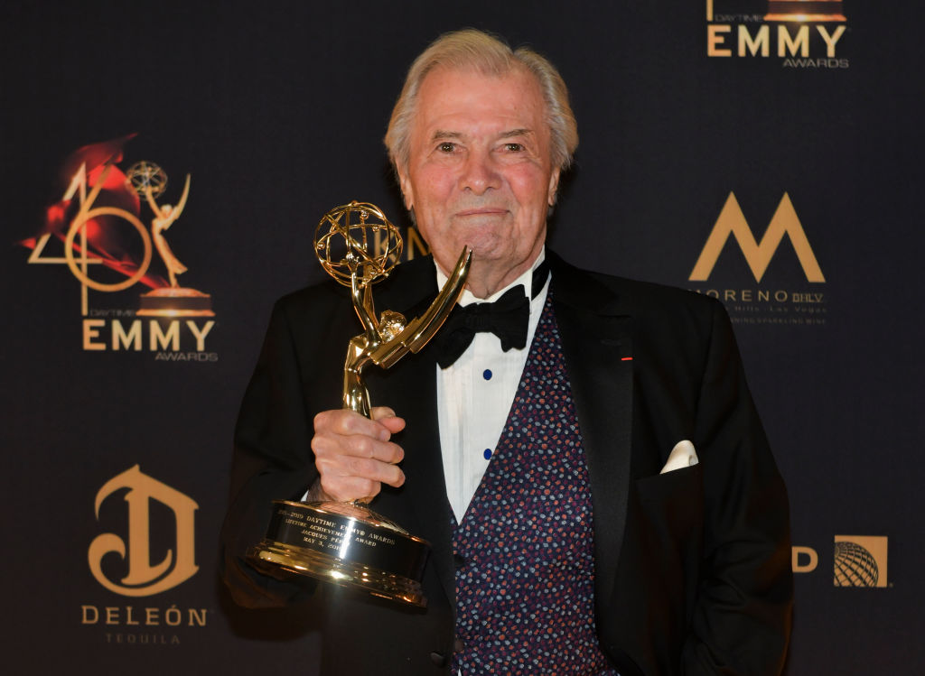 PASADENA, CALIFORNIA - MAY 03: Chef Jacques Pépin, Lifetime Achievment winner, at the 46th Annual Daytime Creative Arts Emmy Awards - Press Room at Pasadena Civic Center on May 03, 2019 in Pasadena, California. (Photo by Rodin Eckenroth/Getty Images)