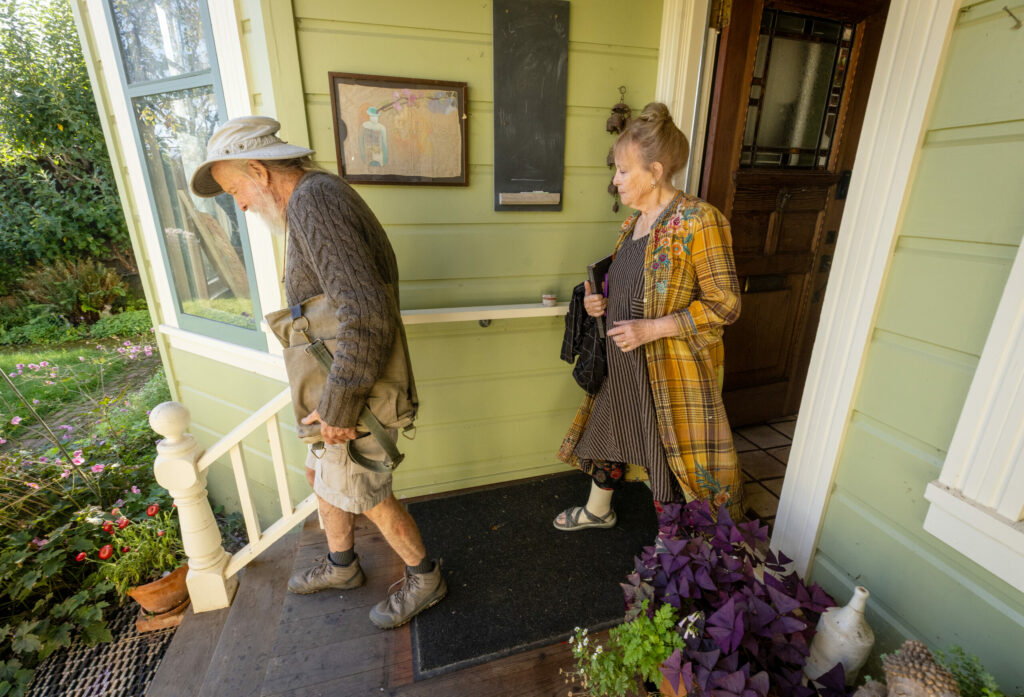 Susan Preston and her husband Lou have spent 50 years together in their Dry Creek Valley home. (John Burgess / The Press Democrat)